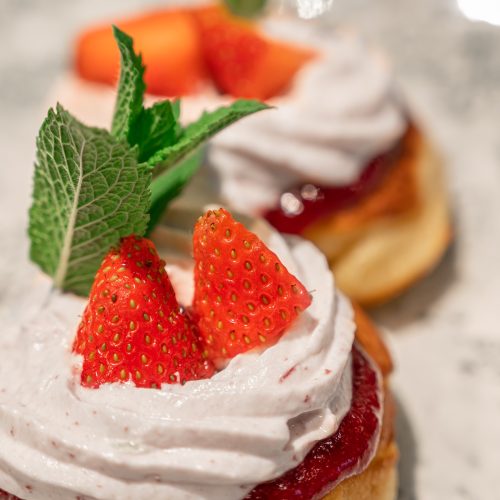 close-up-dessert-plate-table
