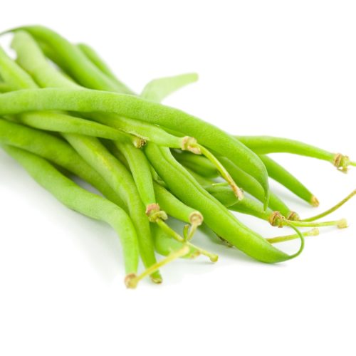 Green beans Green beans over white, swallow depth of field