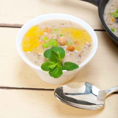 high-angle-view-food-table